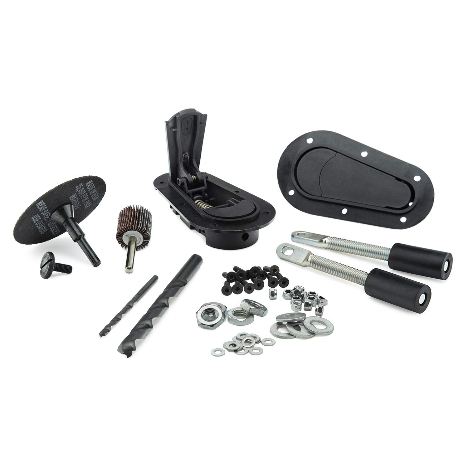 Xtreme Below Panel Flush Hood Latch and Pin Kit (125-4000) - Black with Installation Kit | Heavy-Duty Truck & Off-Road Vehicle Hood Lock System for Secure Driving