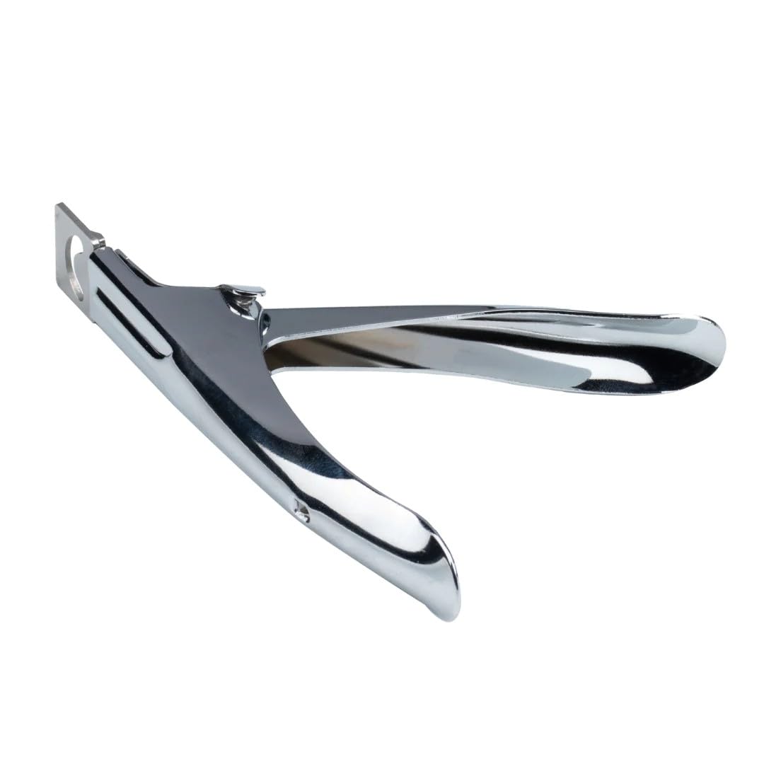 FOLELLO Professional Nail Tip Clipper & Edge Cutter - Sharp Rustproof Nail Trimmer for Fake/False Nails - Nail Art Tool for Women & Men - Perfect for Salon, Home Manicures & DIY Nail Extensions