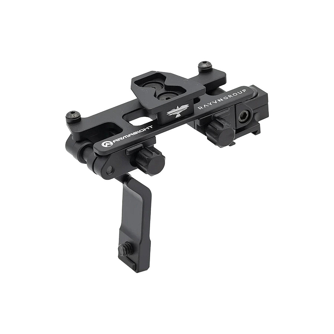 Armasight by Rayvn Group Modular Bridge Mount & Rail System with 2 Pods - Tactical Night Vision & Thermal Scope Accessory for Hunting, Shooting & Outdoor Adventures