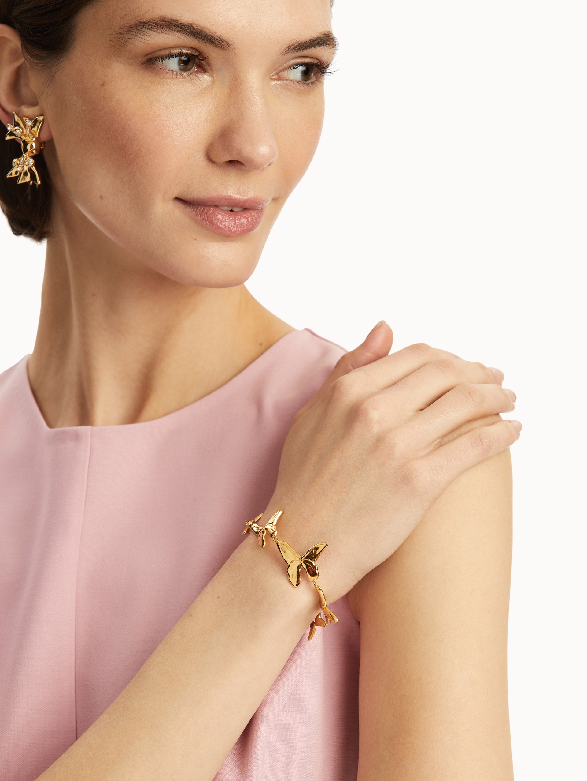 Elegant Butterfly Charm Bracelet for Women - Sterling Silver Adjustable Bangle - Perfect for Gifts, Parties & Everyday Wear