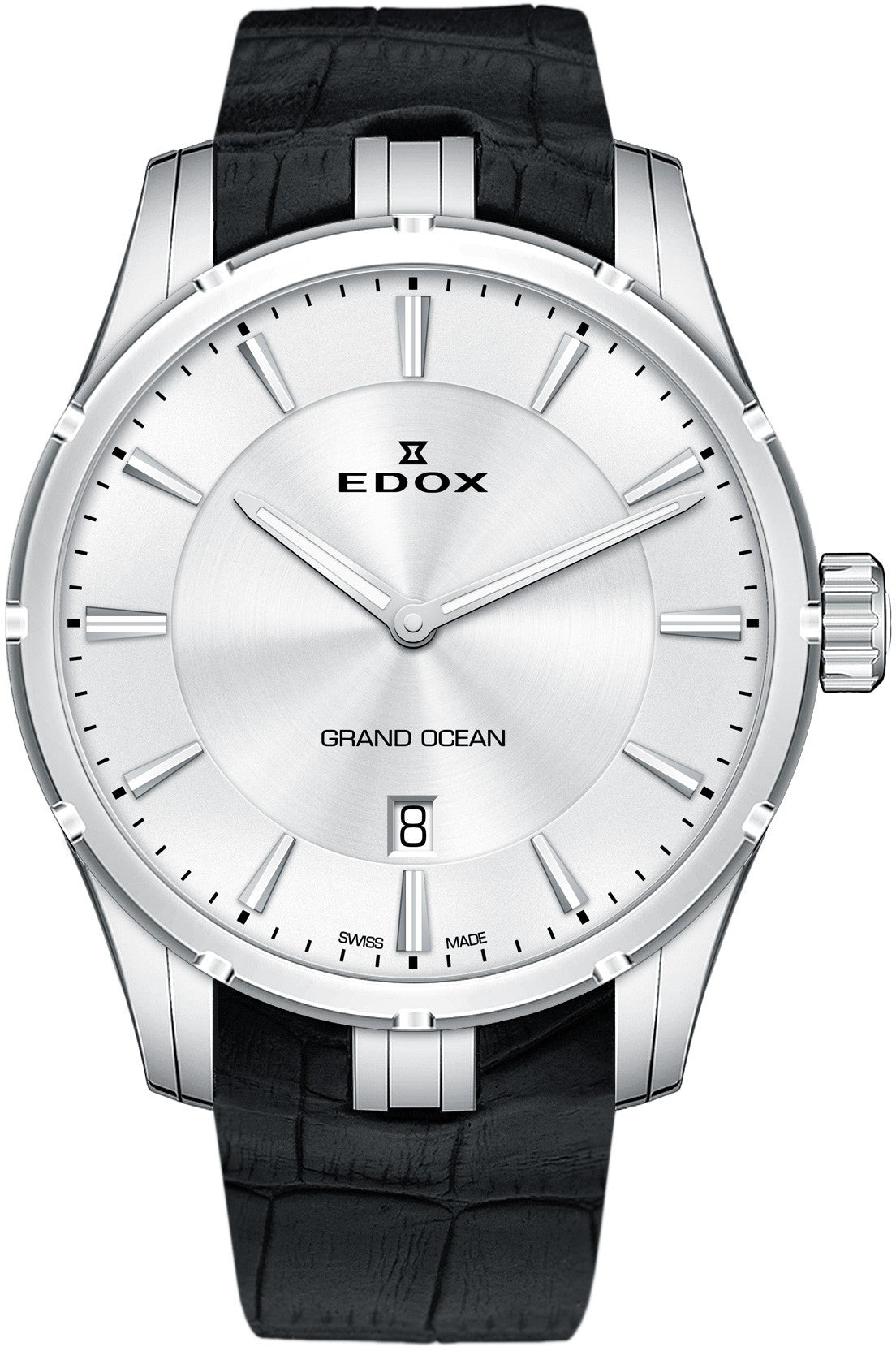 Edox Grand Ocean 56002 3C AIN Luxury Men's Automatic Diving Watch - 300M Water Resistant, Stainless Steel Case, Swiss Movement - Perfect for Scuba Diving, Swimming & Formal Occasions