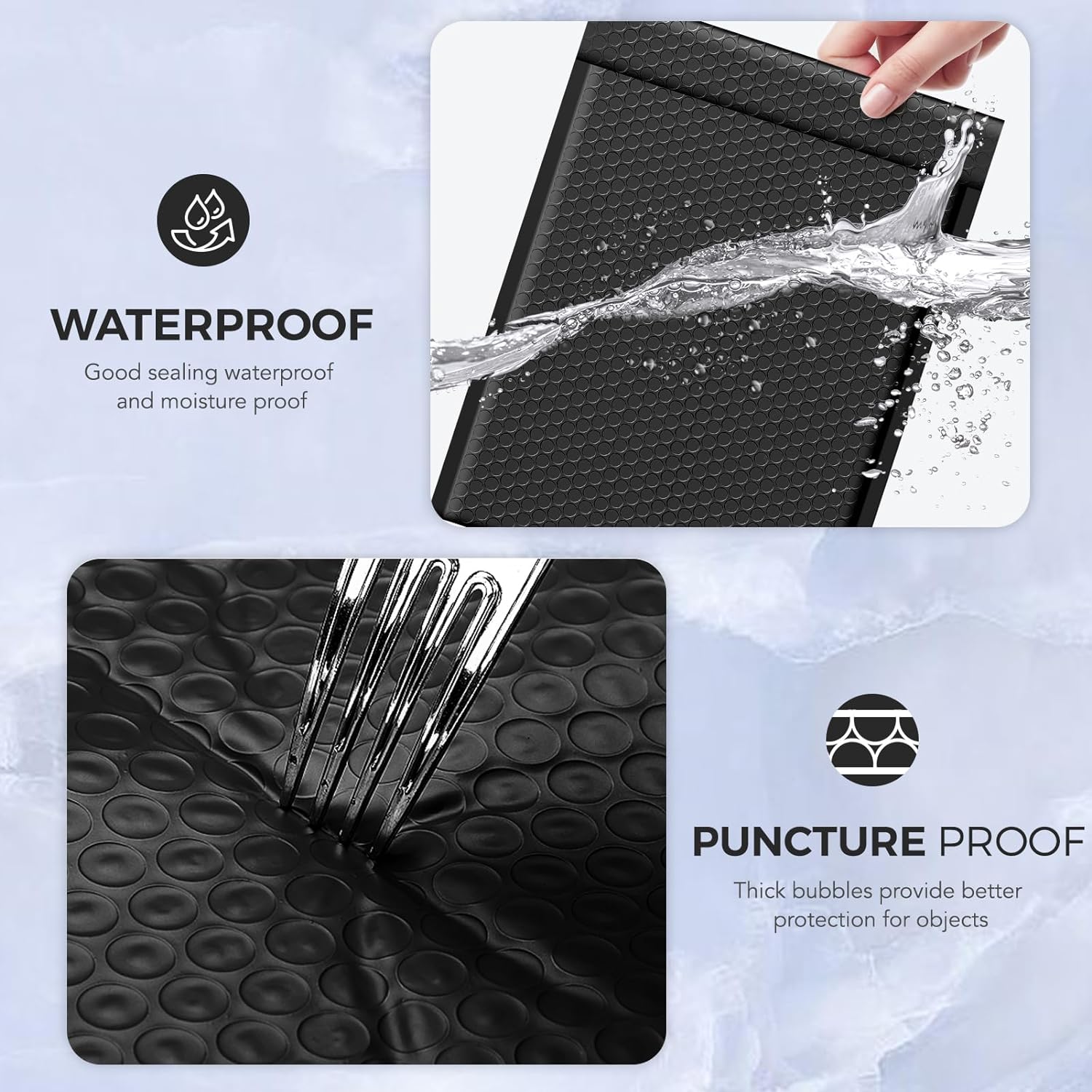 10x13 Bubble Mailer Padded Envelope - Black | Waterproof & Tear-Resistant Shipping Envelopes for Ecommerce, Small Packages, Documents & Gifts | Perfect for Amazon, eBay, Etsy Sellers & Online Stores