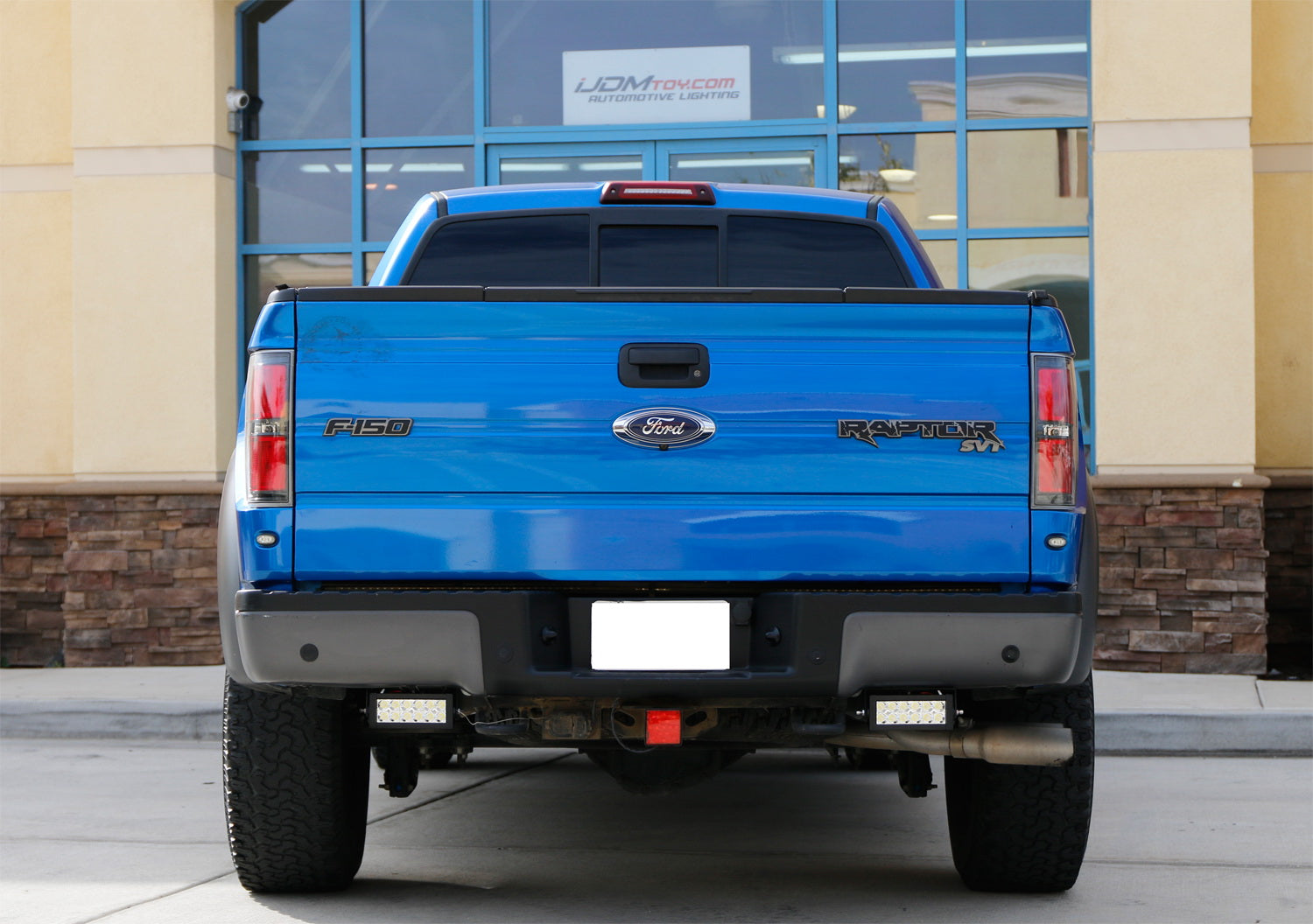 High Power Dual LED Light Bars with Rear Bumper Mount Brackets for 2009-2014 Ford F150 - Off-Road, Hunting & Night Driving Lighting Upgrade