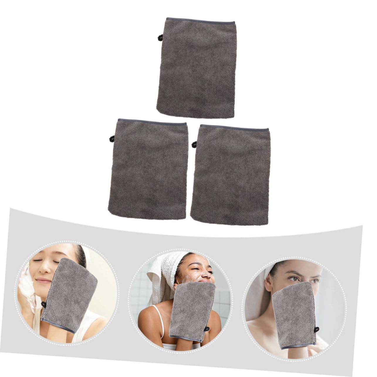 Soft Face Mitts for Makeup Removal & Facial Cleansing | Gentle Exfoliating Gloves for Skincare Routine | Perfect for Spa, Travel & Daily Use