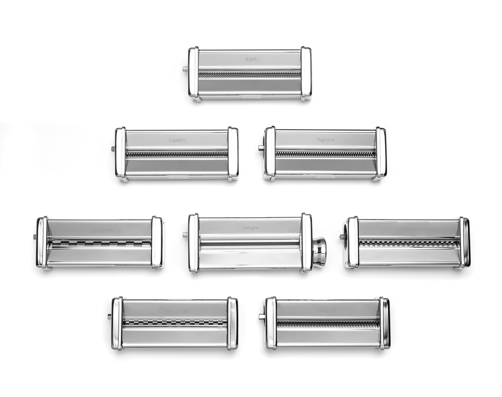 Marcato Made in Italy Fresca Pasta Maker Attachment - 18 x 9 x 5 cm Chrome Plated - Perfect for Homemade Pasta, Ravioli & Noodles - Kitchen & Restaurant Use