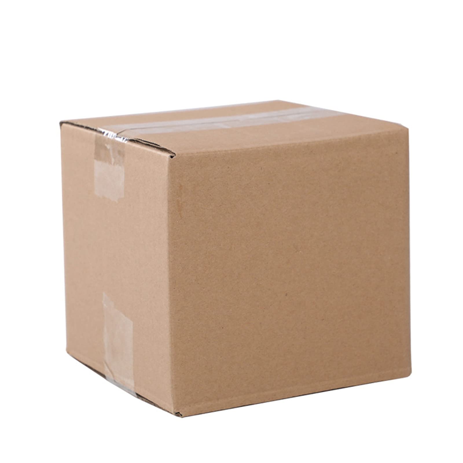 WiCCI 100-Pack 7x7x7 Inches (17.8x17.8x17.8cm) Corrugated Cardboard Shipping Boxes - Heavy Duty Moving & Packing Supplies, Yellow - Perfect for Ecommerce, Storage & Home Organization