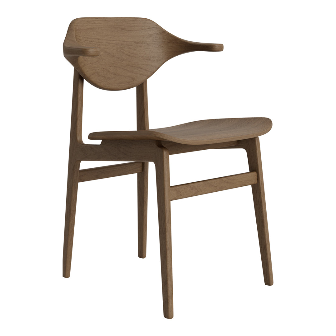 Bufala Dining Chair - Modern Wooden Dining Room Chair with Upholstered Seat - Perfect for Kitchen, Dining Room, and Home Office