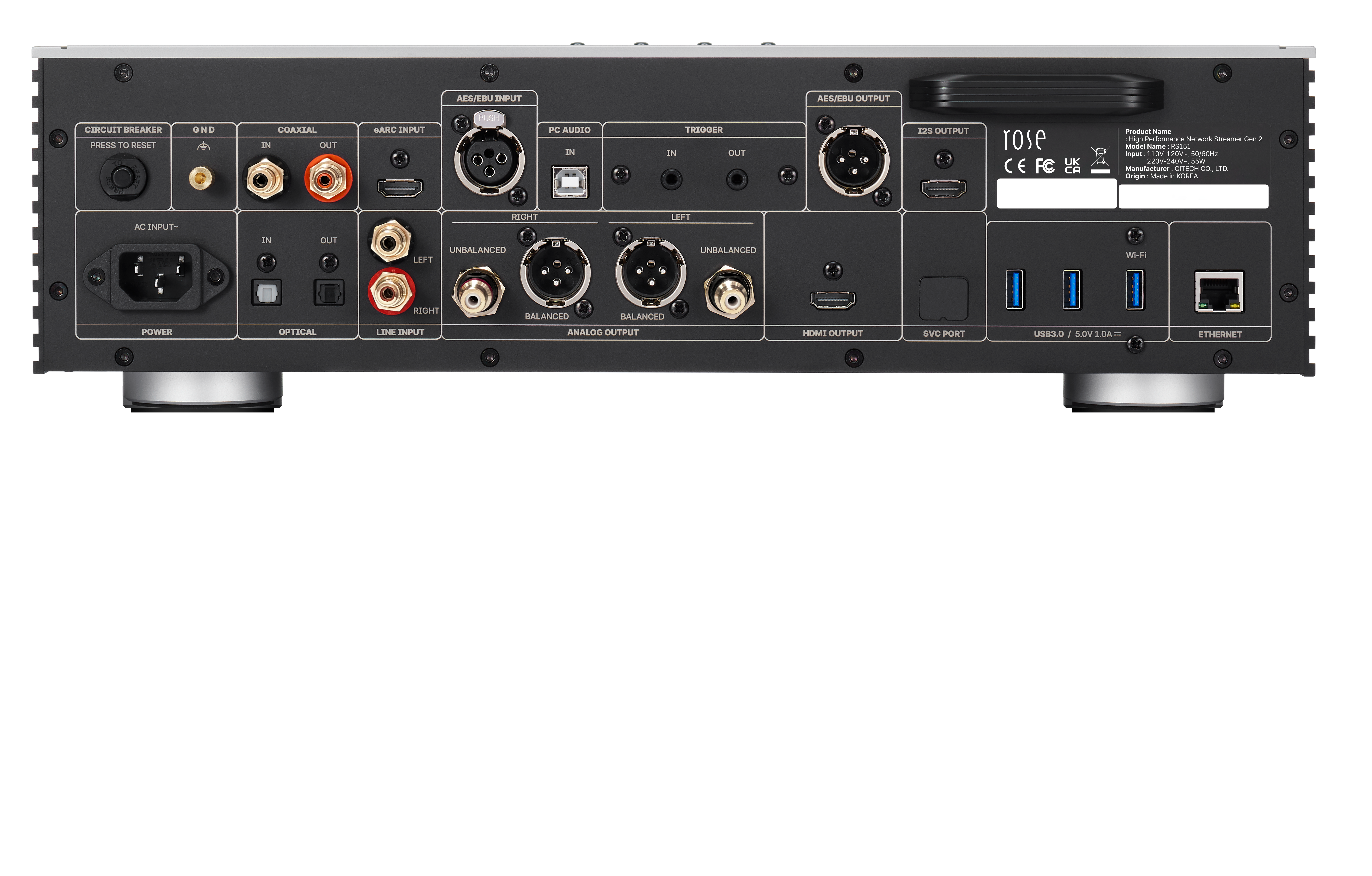 HiFi Rose RS151 High Performance Network Streamer - Premium Audio Streaming Device for Home Theater & Music Enthusiasts | Perfect for Audiophiles & Hi-Fi Systems