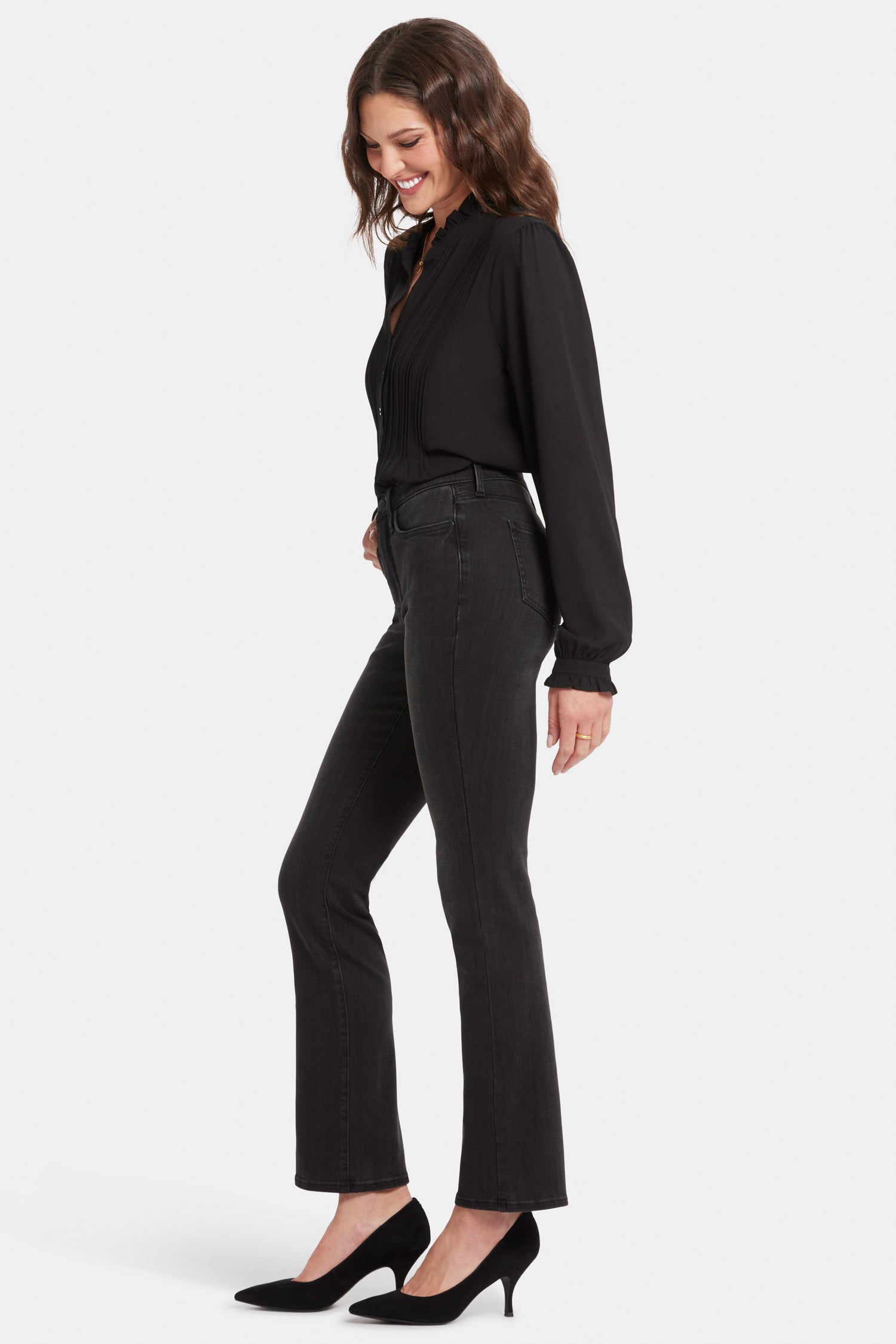 Billie Mini Bootcut Jeans for Women - Petite Fit, Comfortable Stretch Denim, Crosswinds Wash | Perfect for Casual Outfits, Date Nights & Everyday Wear