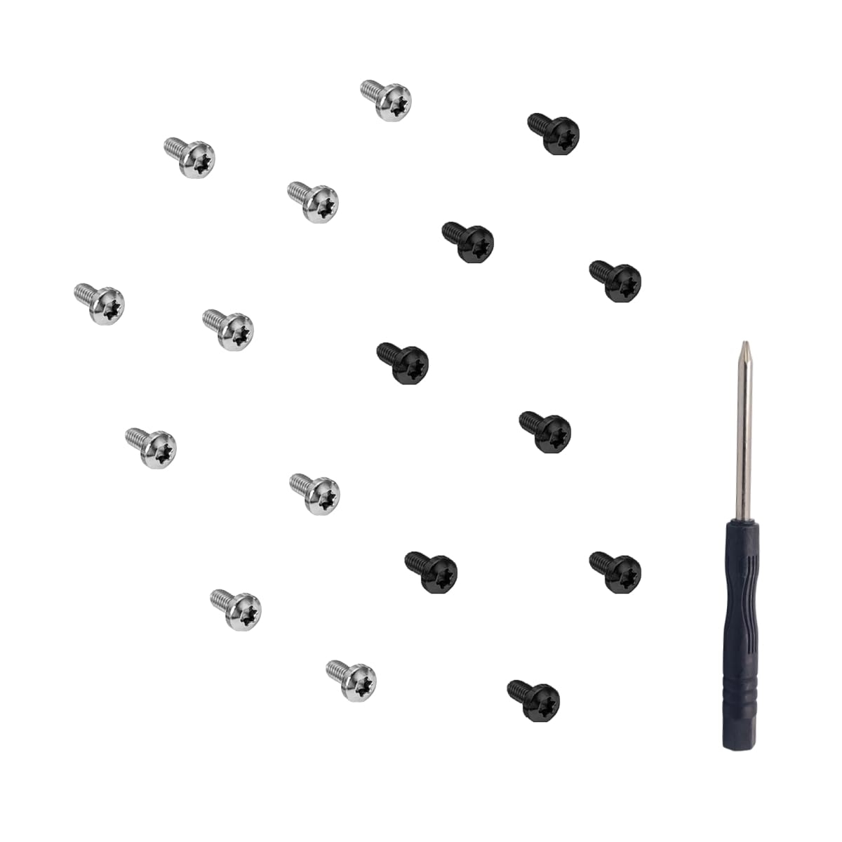 Replacement Headband Screws for Beats Studio Pro/Studio3/Studio2/Studio1.0 Wired & Wireless Headphones - 8 Silver + 8 Black Screws Kit - Perfect for DIY Headphone Repair & Maintenance