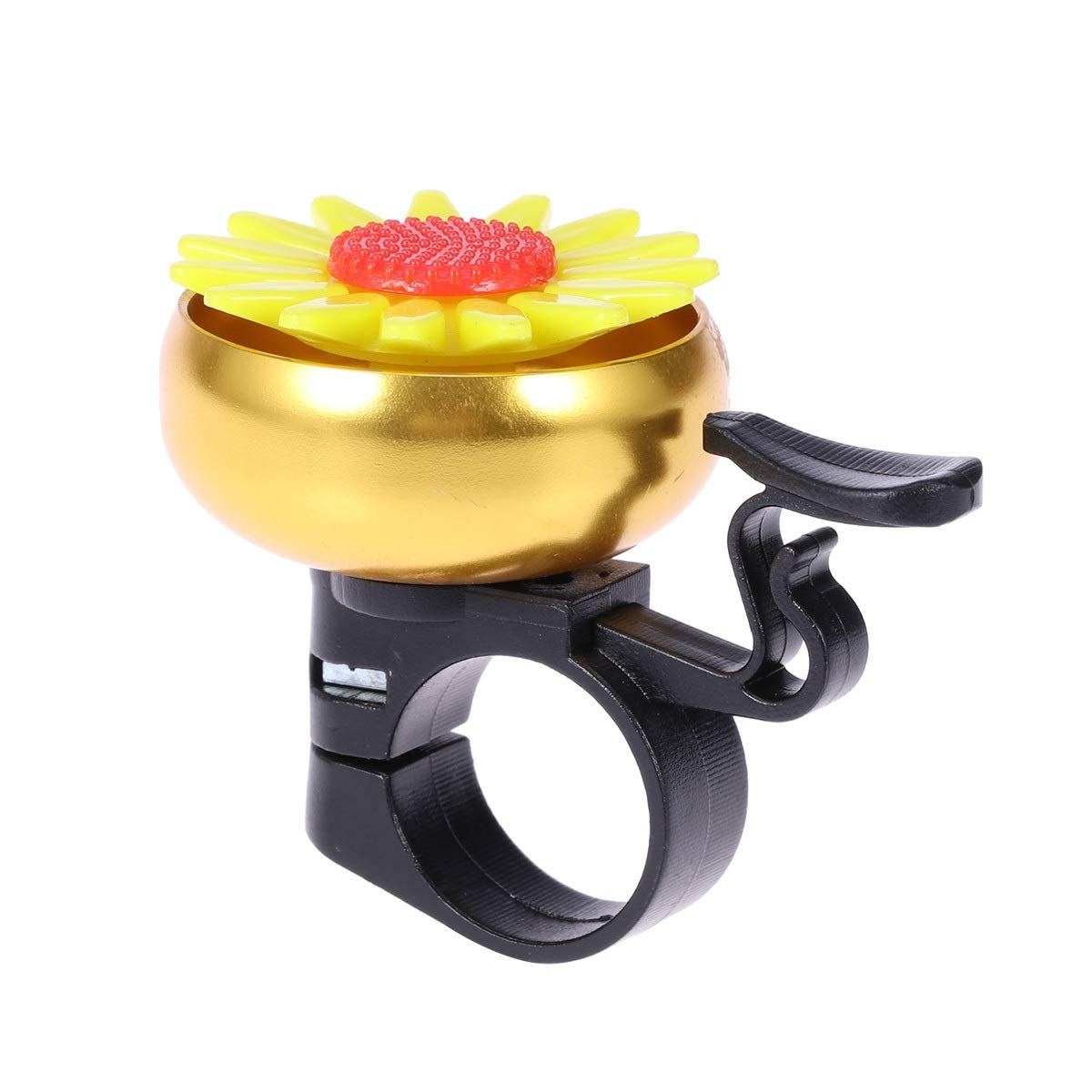 LLFWJ Golden Sunflower Bike Bell - Mountain & Kids Bicycle Handlebar Horn, Durable Cycling Accessories for Safety - Perfect for Commuting, Trail Riding & Family Cycling Adventures