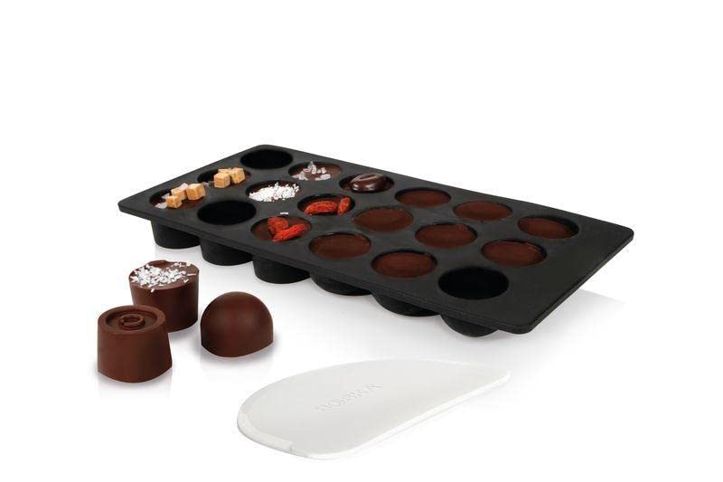 Premium BOSKA Silicone Chocolate Mold Kit - Bon Bon Maker for Homemade Chocolates, Candy & Desserts | Perfect for Valentine's Day, Christmas Gifts & Baking Parties