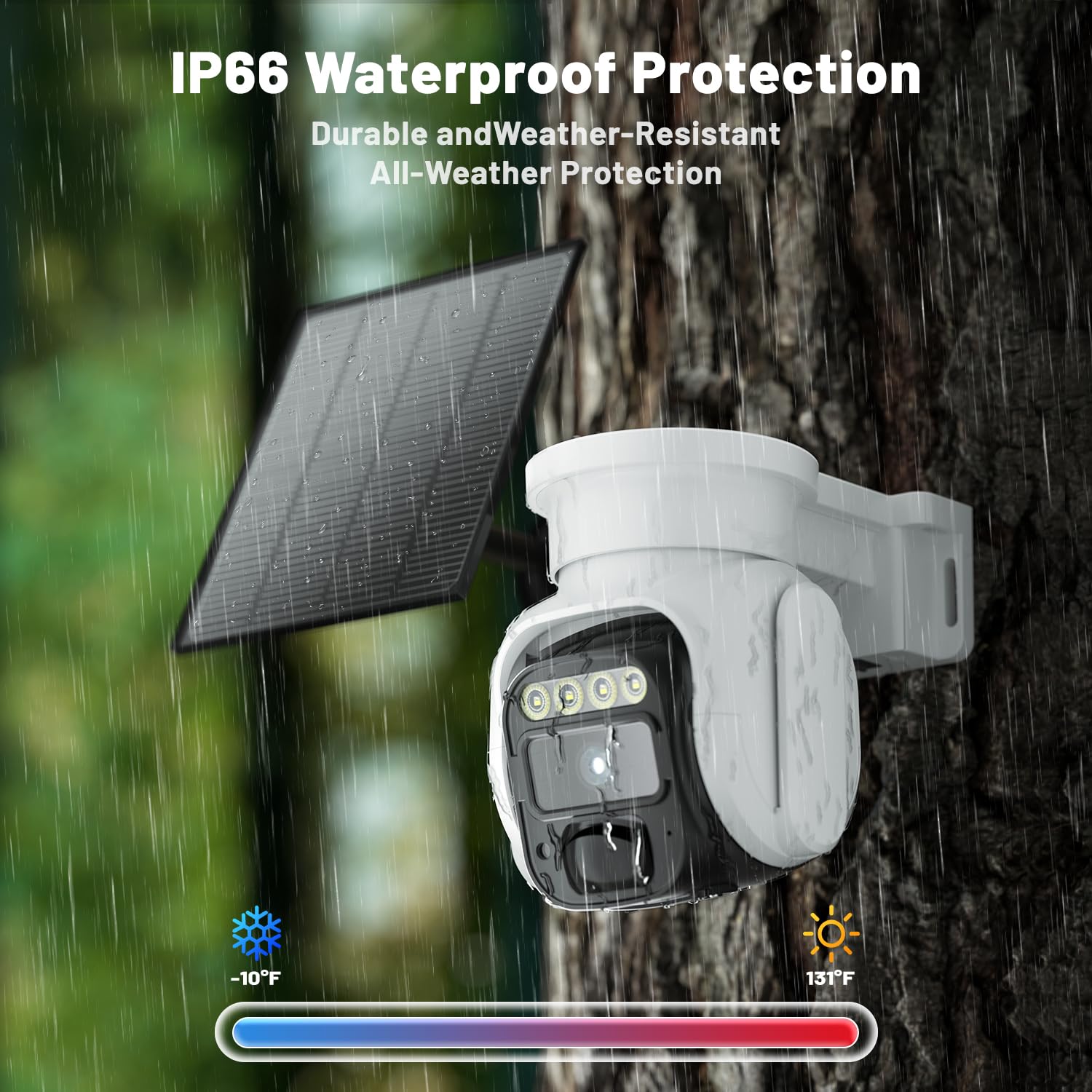 4G LTE Solar Powered Outdoor Security Camera - No WiFi Needed, 2K HD Night Vision, Pan Tilt, 2-Way Talk & Motion Detection - Ideal for Home, Farm & Remote Property Surveillance