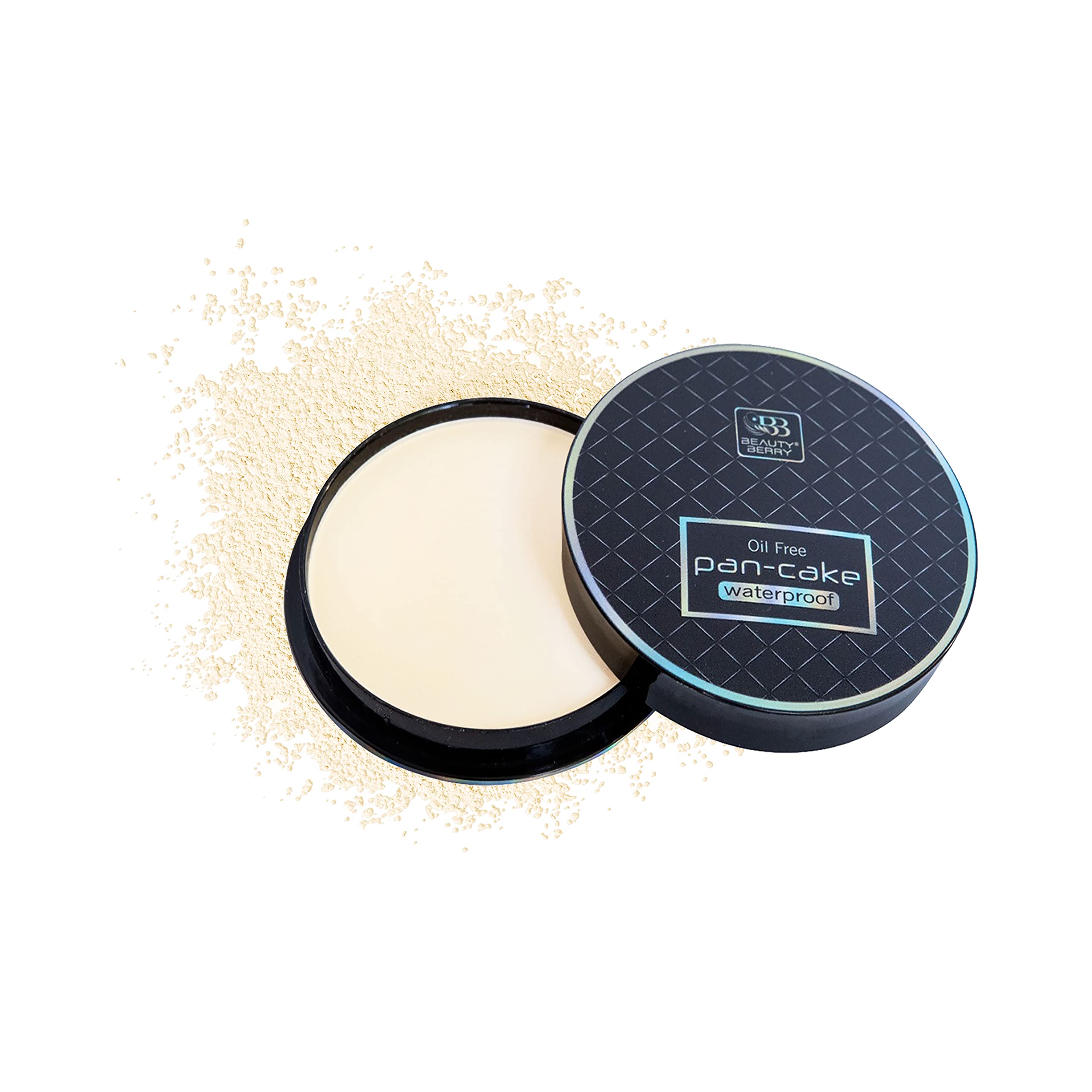 Beauty Berry Oil-Free Pancake Makeup - Waterproof Foundation for All-Day Wear (Shade 01) | Perfect for Oily Skin, Hot Weather & Long-Lasting Coverage