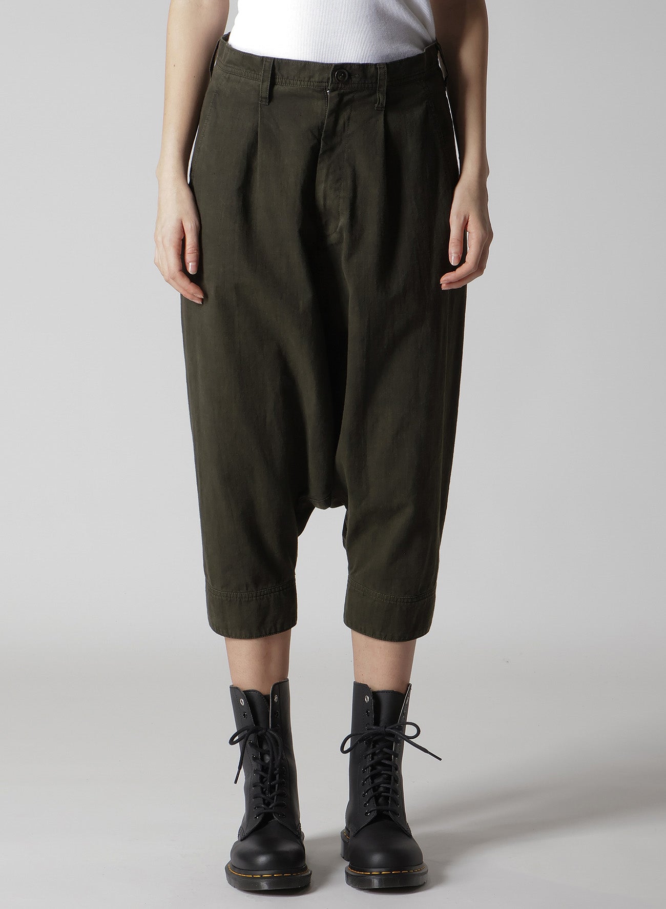 Stylish Cotton Slab Garment Dyed Cuffed Hem Sarouel Pants for Men & Women - Perfect for Casual Wear, Street Fashion, and Boho Outfits