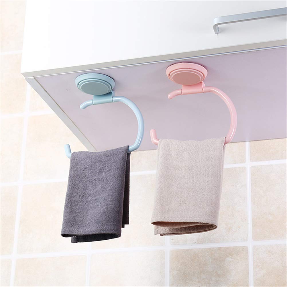 Cabilock 1-Piece Suction Cup Bathroom Tissue Holder - No Nails Wall Mount Toilet Paper Roll Dispenser - Prevents Paper Towels from Falling - Perfect for Small Bathrooms, RVs & Apartments