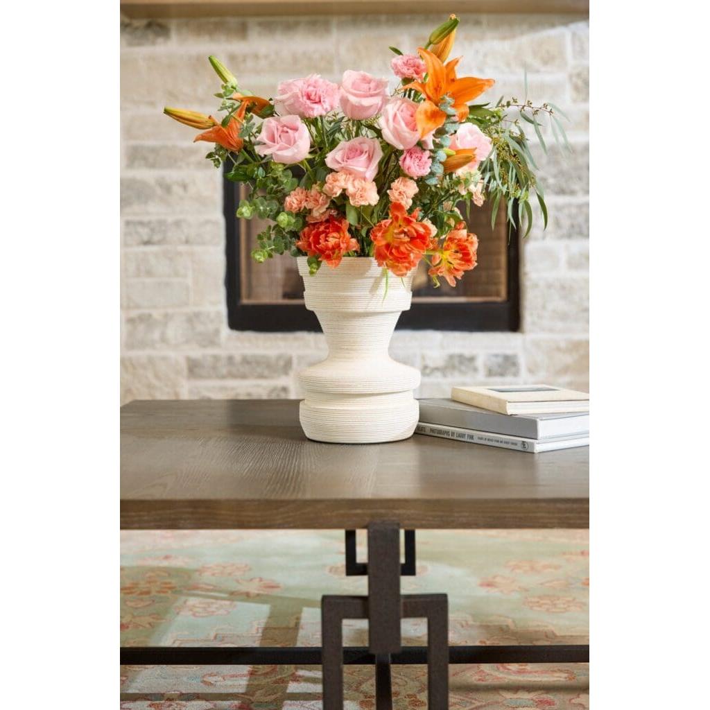 Cyan Design 11559 Taras Vase - White Small Ceramic Home Decor for Living Room, Dining Table, Wedding Centerpiece