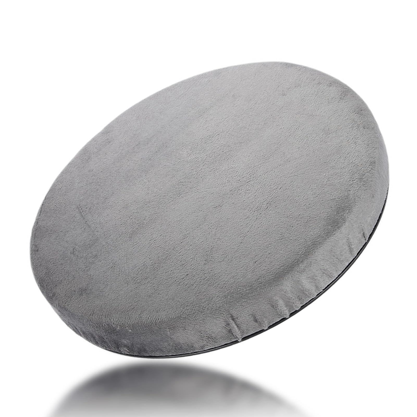 360 Degree Rotating Car Pillow - Large Swivel Chair Cushion with Hard Foam Core (15.35 Inch Diameter) for Office, Stool, Car Seat - Ergonomic Support for Long Sitting & Driving Comfort