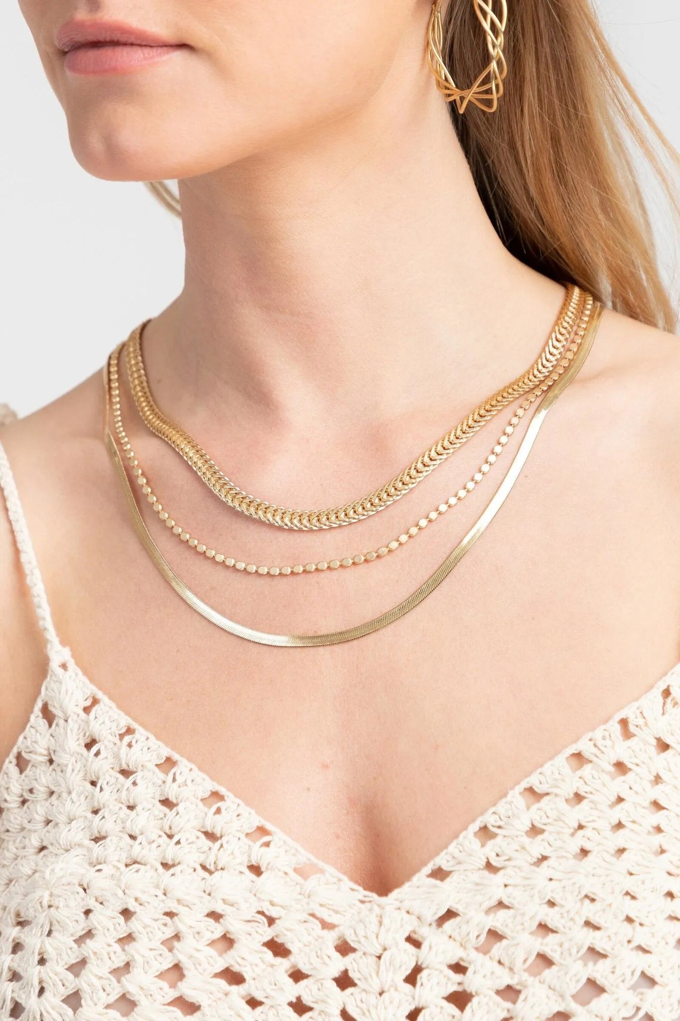 Multi Layer Gold Chain Necklace for Women - Elegant Layered Gold Plated Necklace Jewelry Gift for Birthday, Anniversary & Party | Perfect for Daily Wear, Date Night & Special Occasions