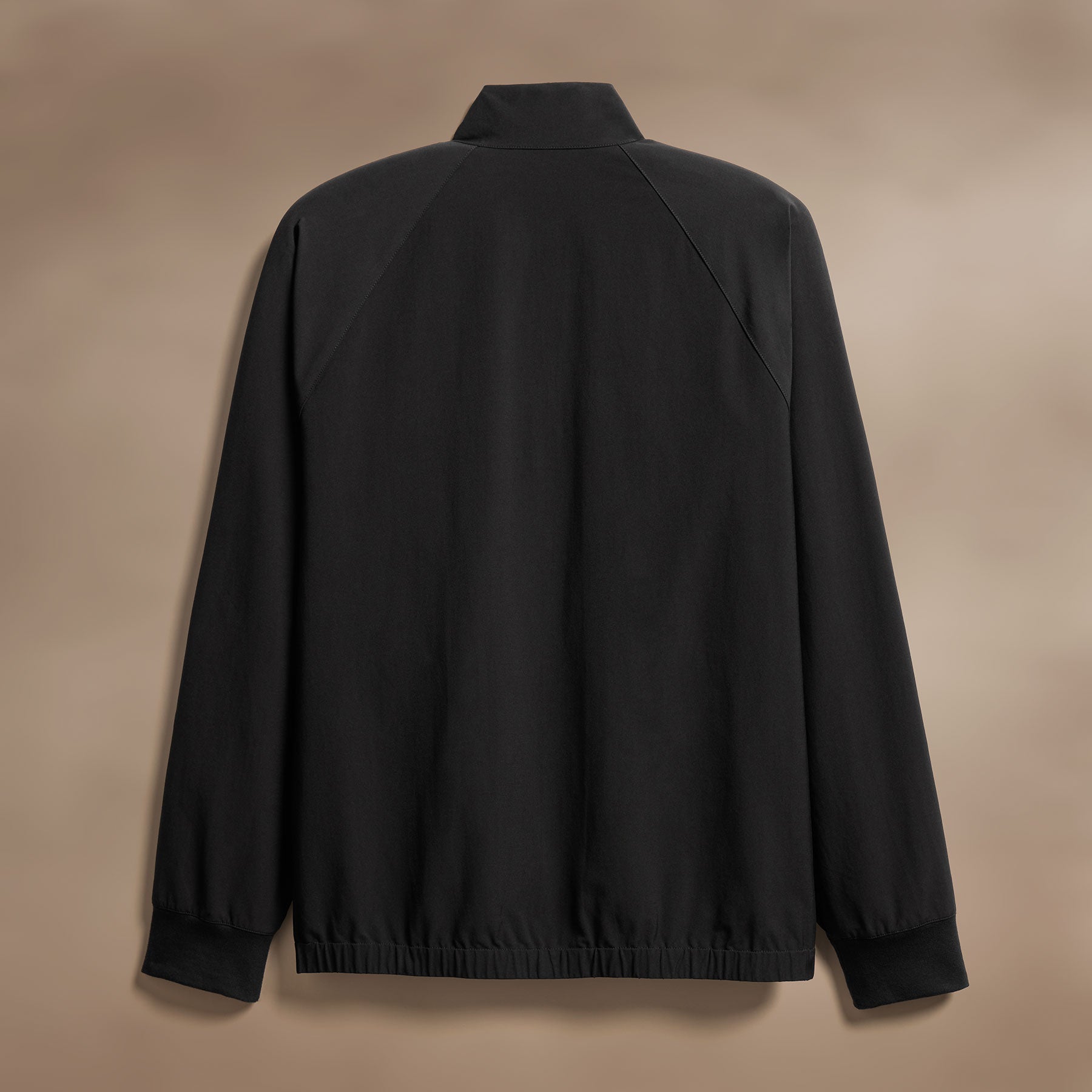 Performance Half Zip Shell Jacket - Black - Lightweight & Water-Resistant for Outdoor Running & Hiking