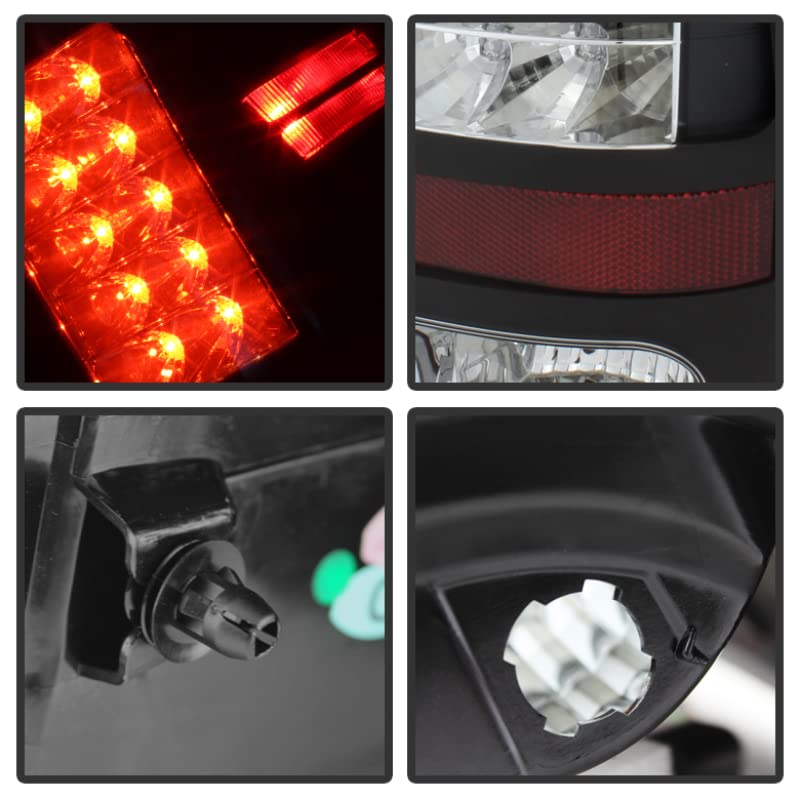 Spyder Auto 5077530 LED Tail Lights for Dodge Ram 1500 2500 3500 (2013-2018) - Black Smoke Style - Direct Replacement - Enhanced Visibility & Safety - Perfect for Night Driving & Off-Road Adventures