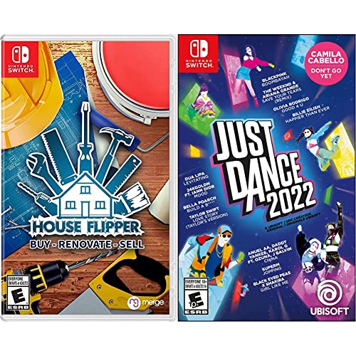 House Flipper & Just Dance 2022 Bundle for Nintendo Switch - Home Renovation & Dance Party Game Combo - Perfect for Family Game Nights & Party Entertainment