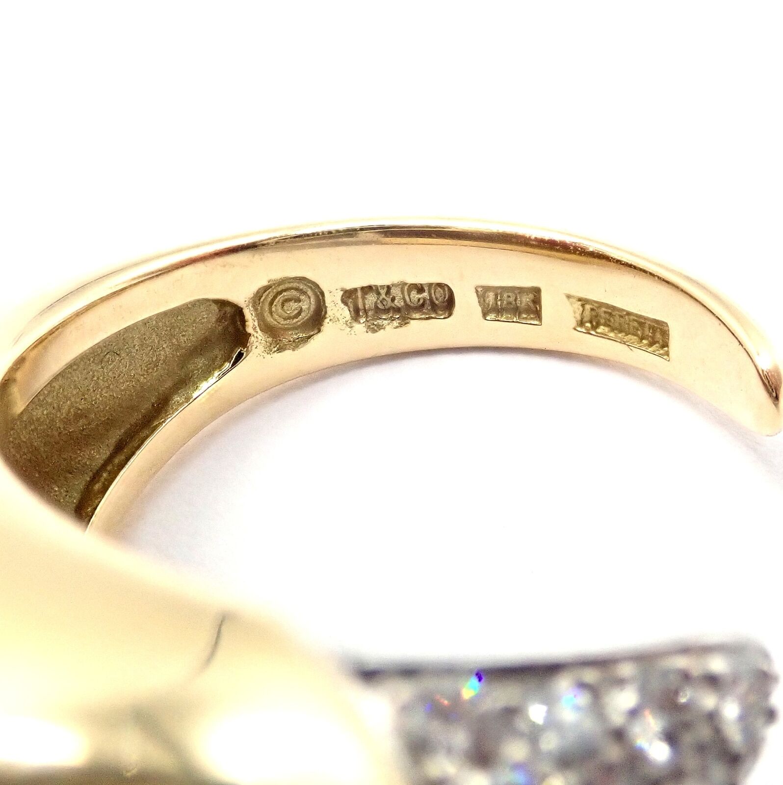 Authentic Tiffany & Co. Elsa Peretti 18k Yellow Gold Diamond Bird Ring - Luxury Jewelry Gift for Women, Perfect for Anniversaries & Special Occasions