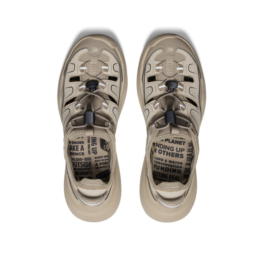 Women's WK450 Comfortable Walking Sandals - Lightweight & Supportive for All-Day Wear - Plaza Taupe/Black - Perfect for Travel, Hiking & Casual Outings