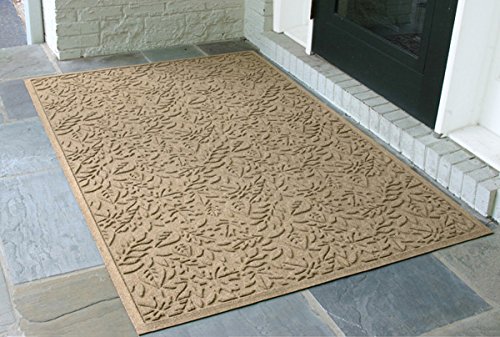 Premium 3' x 5' Non-Slip Entryway Rug - Fall Design Medium Blue Indoor/Outdoor Doormat with Anti-Skid Backing for Home, Office & Porch Use