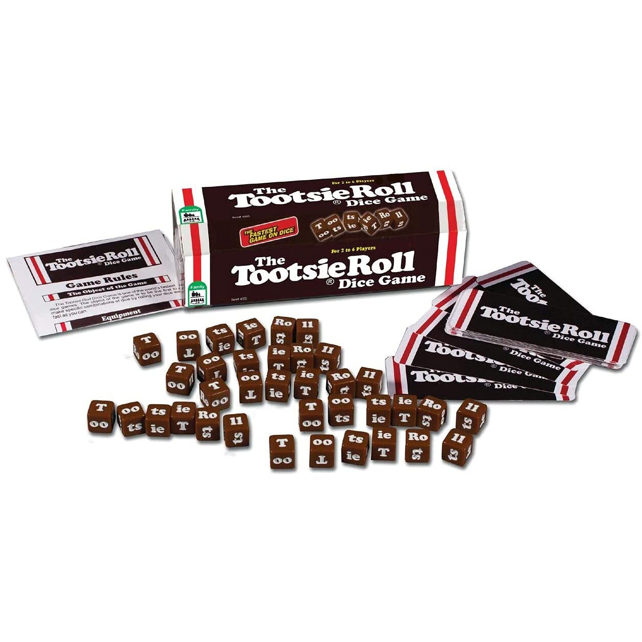 TDC Games The Tootsie Roll Dice Game - Fun Family Board Game for Parties & Game Nights - Perfect for Kids, Teens and Adults - Sweet Candy-Themed Dice Rolling Challenge