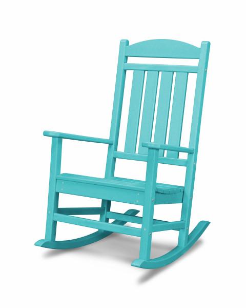 Polywood Aruba Presidential Rocking Chair - Premium Outdoor Adirondack Rocker - Weather-Resistant Recycled Plastic - Perfect for Patio, Garden & Porch Relaxation