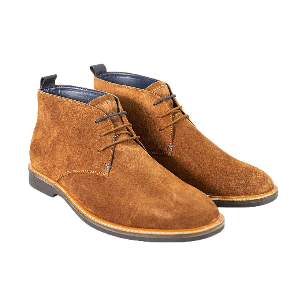 Cavani Sahara Men's Leather Boots - Premium Genuine Leather Ankle Boots for Men | Durable & Comfortable | Perfect for Outdoor, Work & Casual Wear