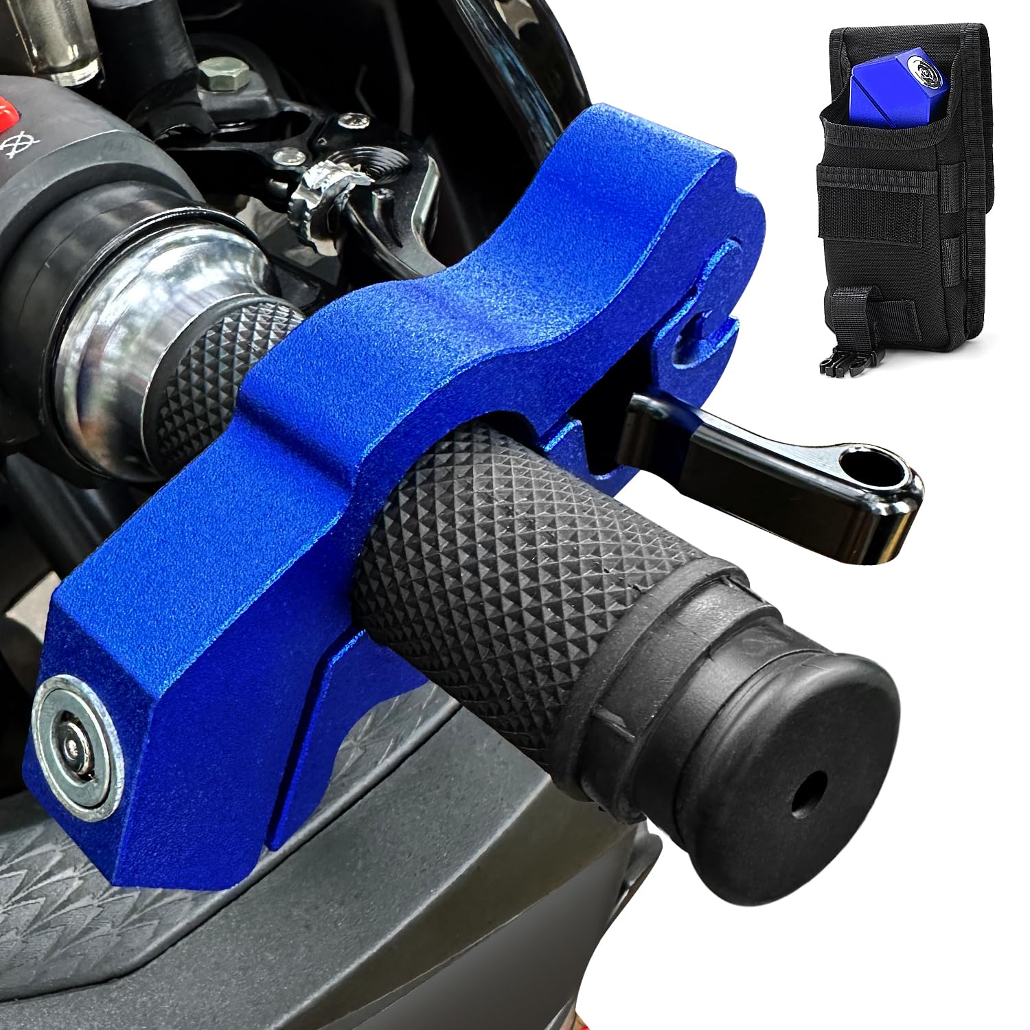 Heavy Duty Motorcycle Brake Lock - Anti-Theft Handlebar Security Lock for Dirt Bikes, Mopeds, Scooters & ATVs | Durable Bike Accessories for Outdoor Parking & Theft Protection