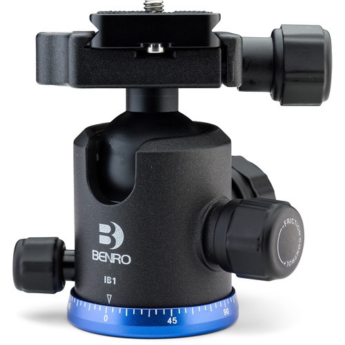 Benro IB1 Professional Triple Action Ball Head for DSLR Cameras - Perfect for Photography, Videography & Travel Shooting