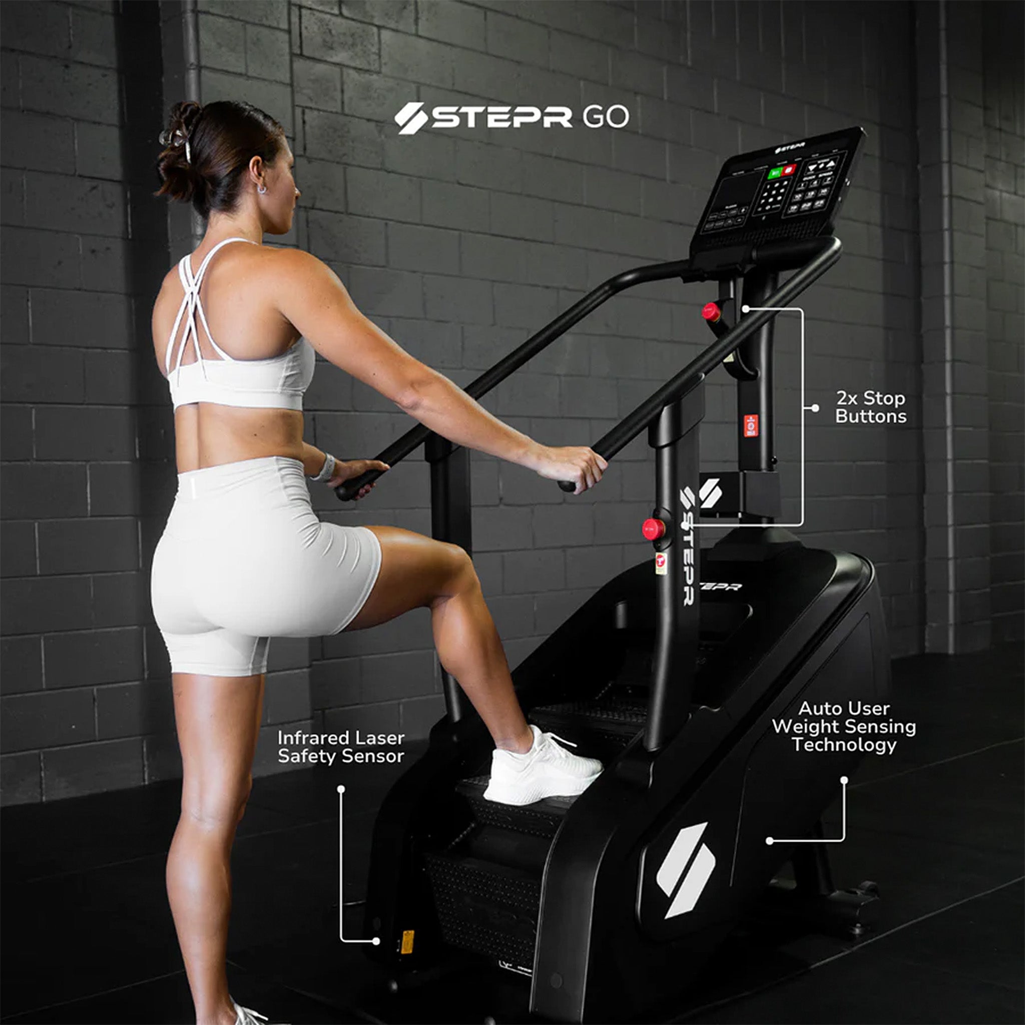 STEPR GO Stair Climber - Portable & Foldable Step Machine for Home Workout - Perfect for Cardio, Leg & Glute Training - Ideal for Small Spaces & Apartment Fitness