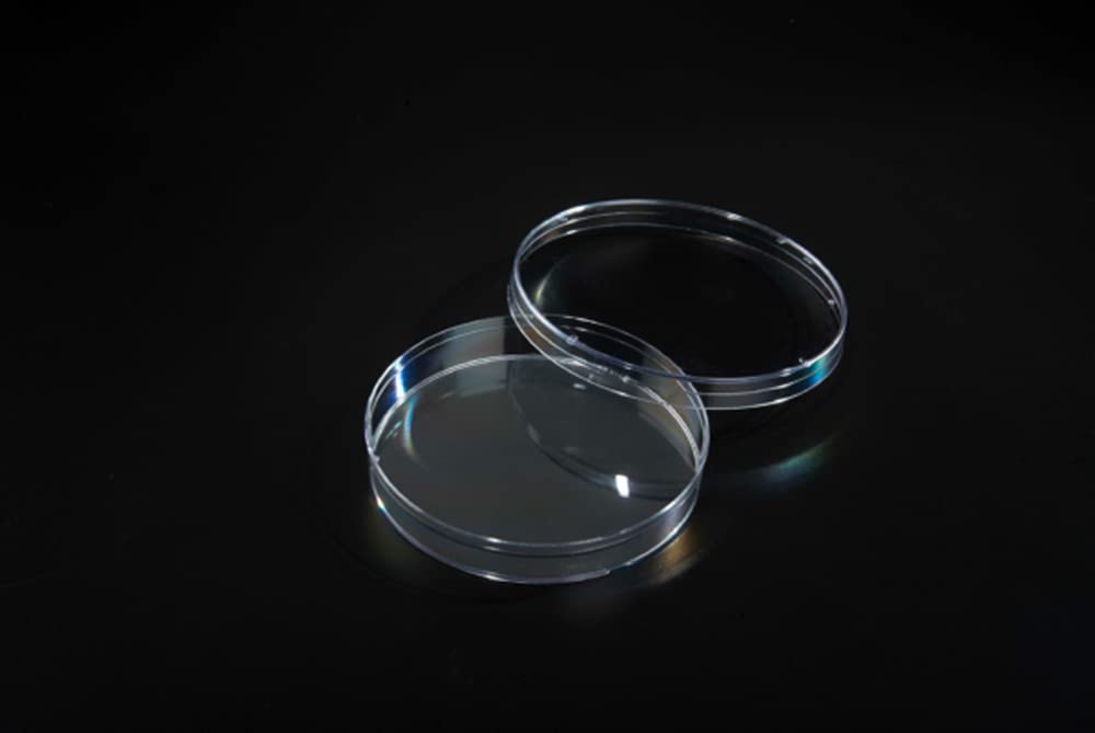 Celltreat 229695 Sterile Petri Dish - 100mm x 15mm, Clear (Pack of 500, 25 per Bag) - Ideal for Laboratory Experiments, Microbiology Research & Cell Culture