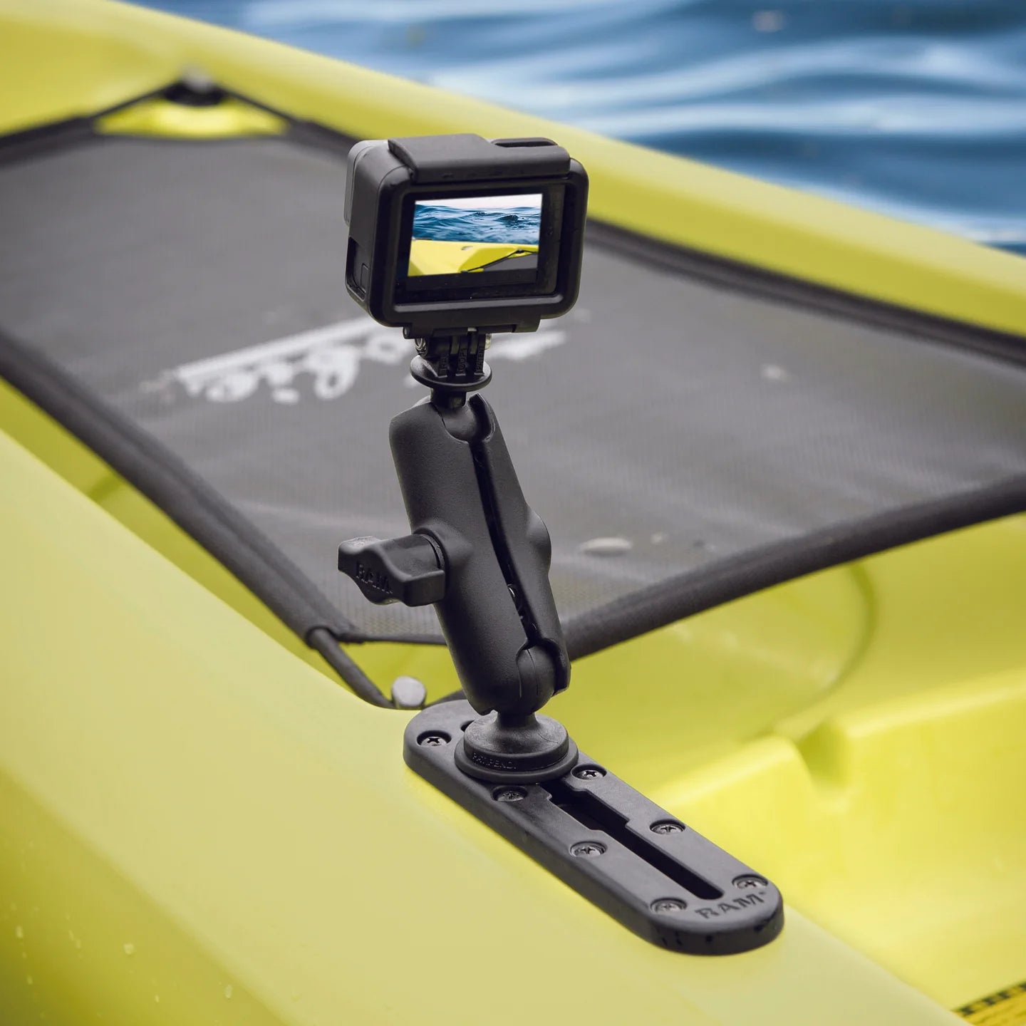 RAM Double Socket Arm for 1 Ball Mount (RAP-B-201U) - Heavy Duty Vehicle Mount for GPS, Phone & Tablet - Perfect for Trucks, RVs & Boats