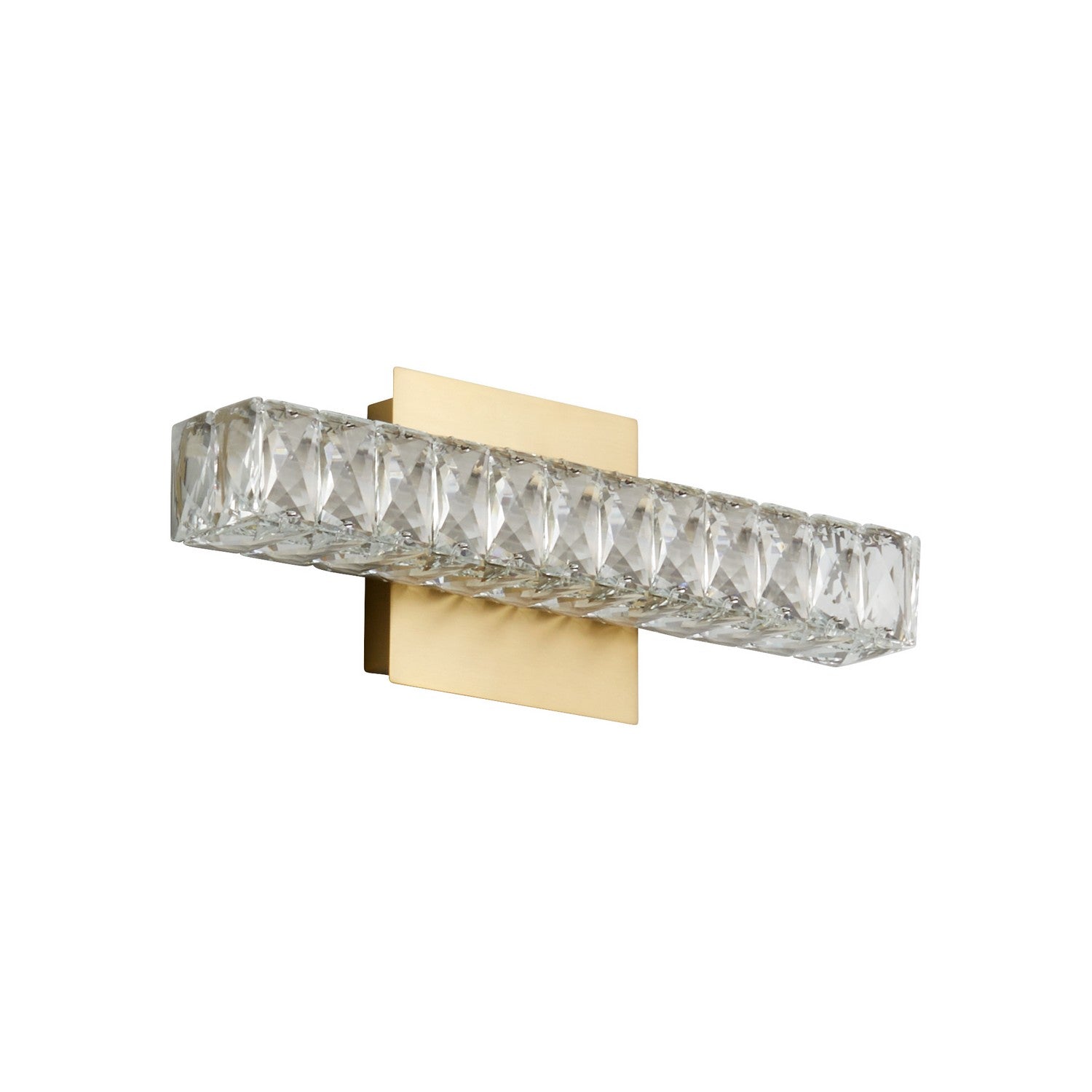 Oxygen Elan 3 572 40 Modern LED Wall Sconce Light Fixture in Aged Brass - Perfect for Bedroom, Living Room & Hallway Lighting