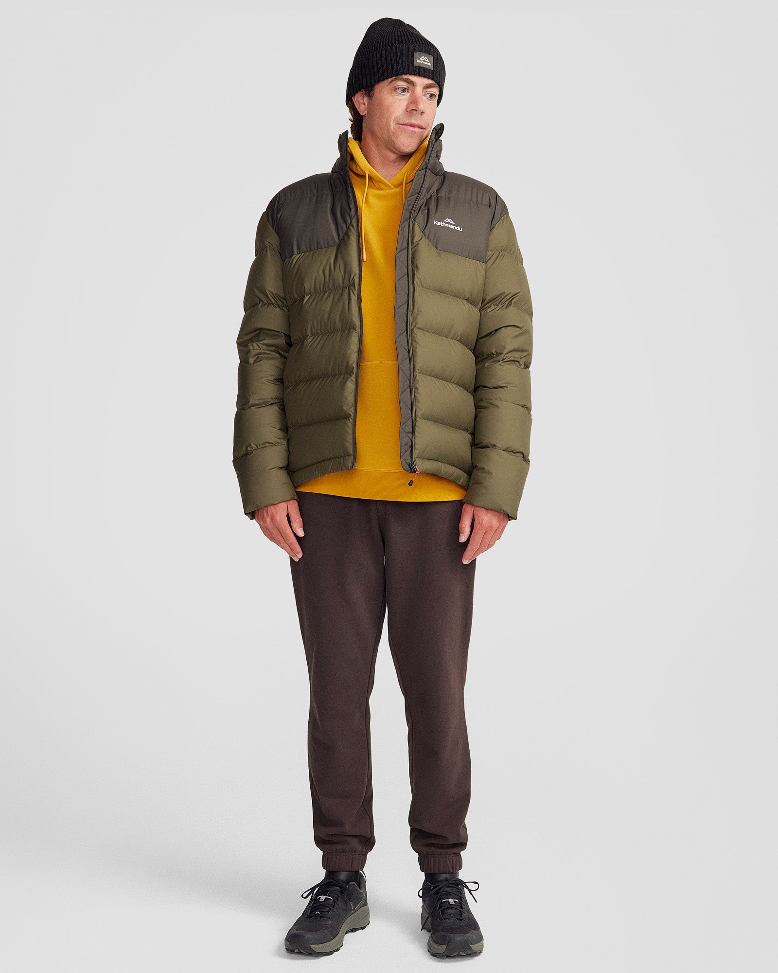 Men's Epiq Down Jacket - Dark Moss/Light Moss - Warm Winter Coat for Outdoor Activities & Casual Wear
