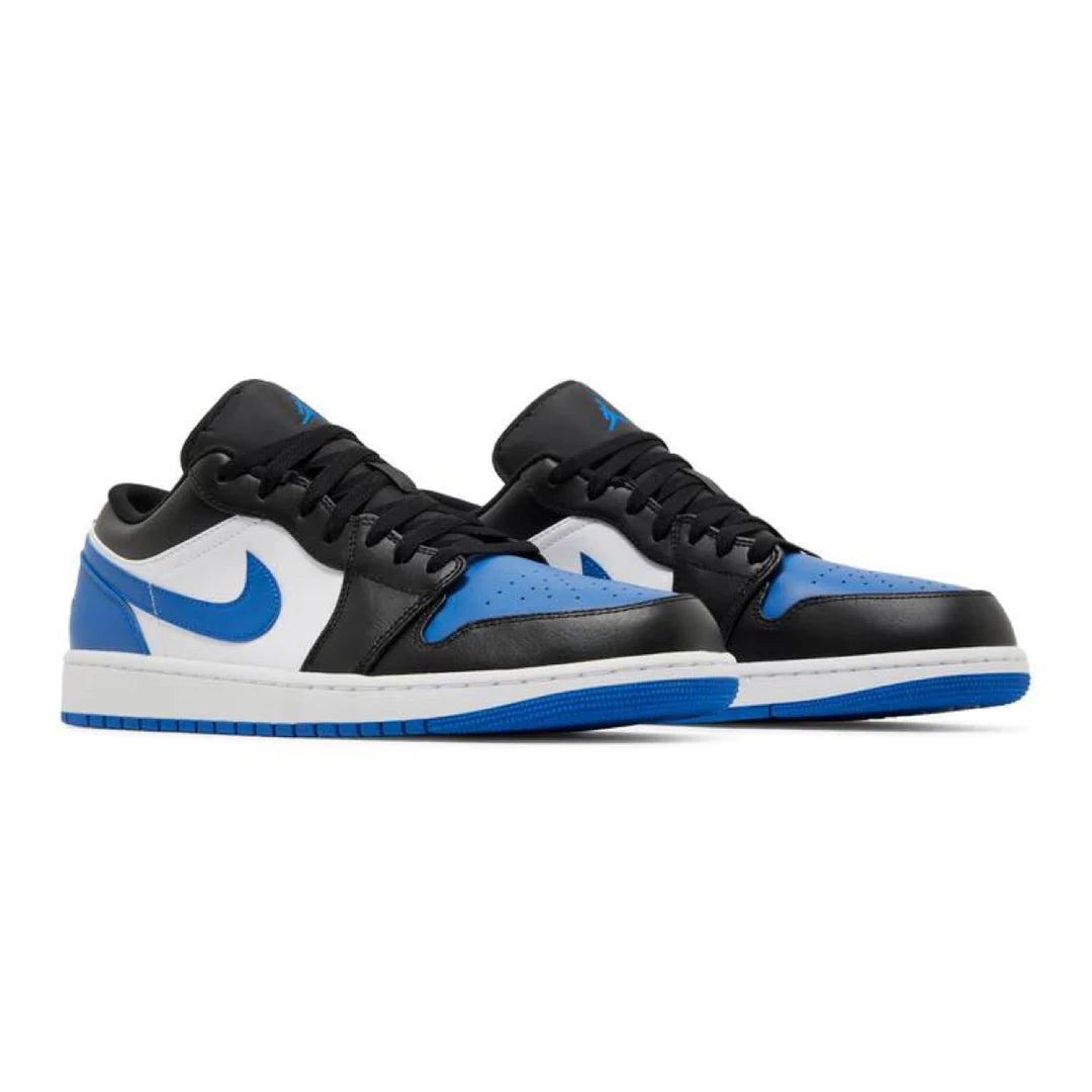 Air Jordan 1 Low Alternate Royal Toe Sneakers - White, Black & Royal Blue Basketball Shoes for Men | Perfect for Casual Wear, Street Style & Sports Performance