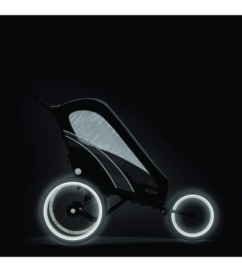 Cybex ZENO Multisport Stroller & Bike Trailer - All Black | Convertible for Jogging, Biking & Hiking | Perfect for Active Families & Outdoor Adventures