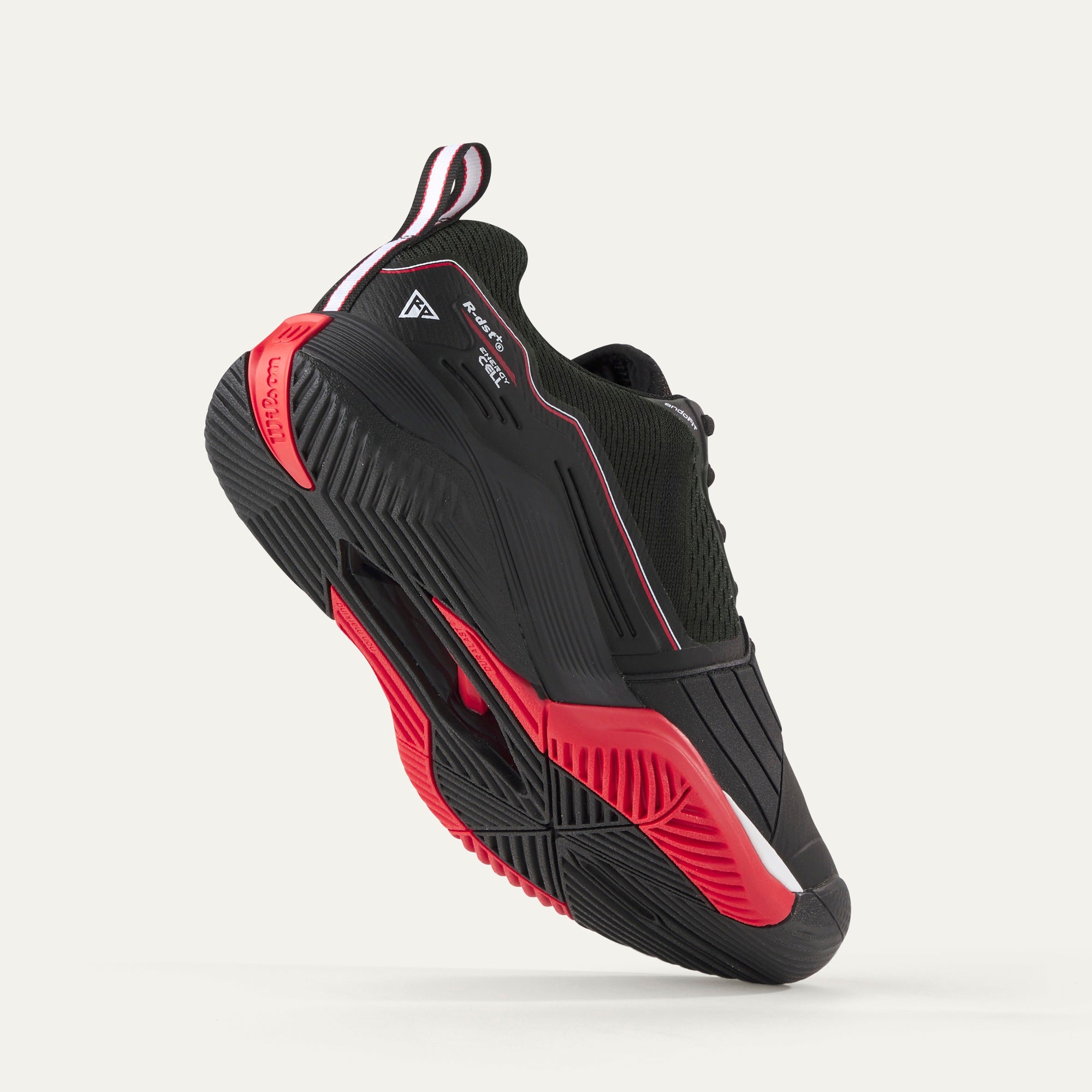 Wilson Rush Pro 4.5 Men's Tennis Shoes - Black/Red/White | High-Performance Court Shoes for Competitive Play & Training