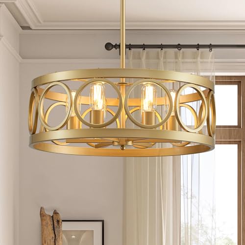 Gold Chandelier 6-Light