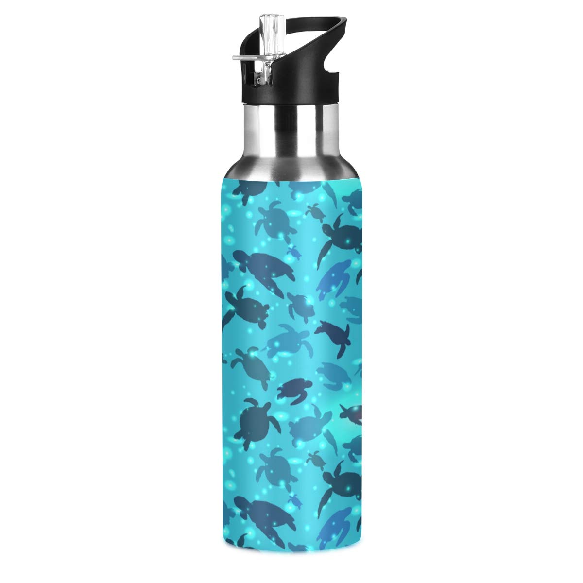 20 oz Stainless Steel Vacuum Insulated Water Bottle with Straw Lid | Double Wall Thermal Design for Hot & Cold Drinks | Perfect for Gym, Hiking, Travel & Outdoor Activities