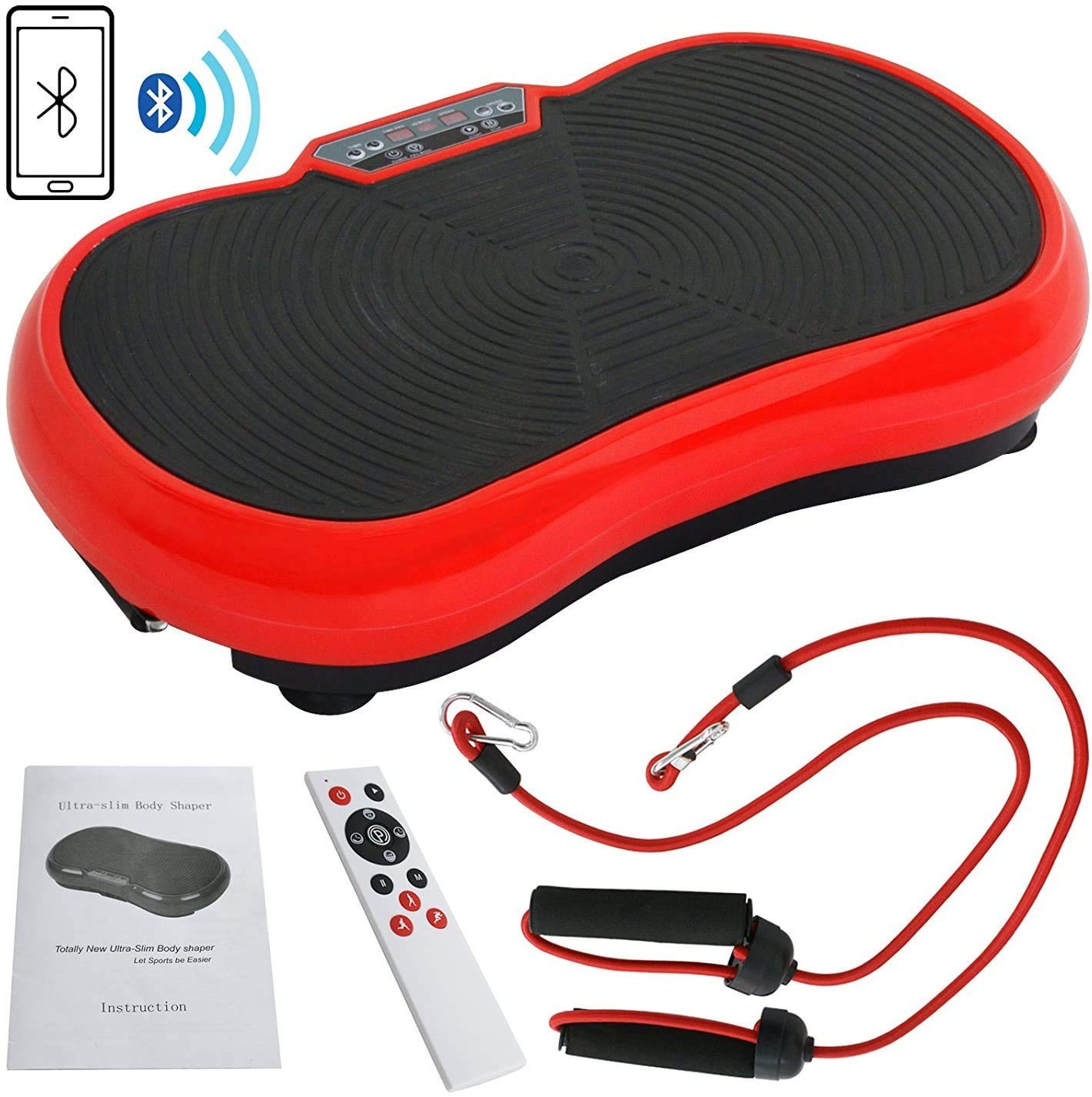 HomGarden Vibration Platform Machine - Bluetooth Vibration Plate for Full Body Workout, Weight Loss & Massage | Home Gym Fitness Equipment for Toning & Recovery