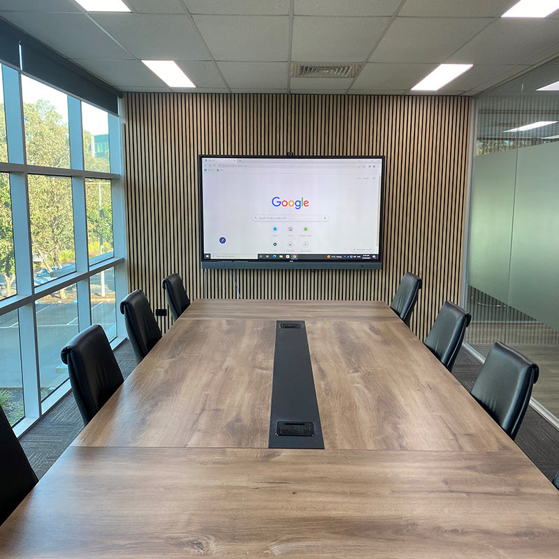 WOODFLEX Flexible Acoustic Wood Slat Wall Panel - Oak Veneer 2700mm x 600mm | Soundproofing & Decorative Wall Treatment for Home Theater, Office, and Studio
