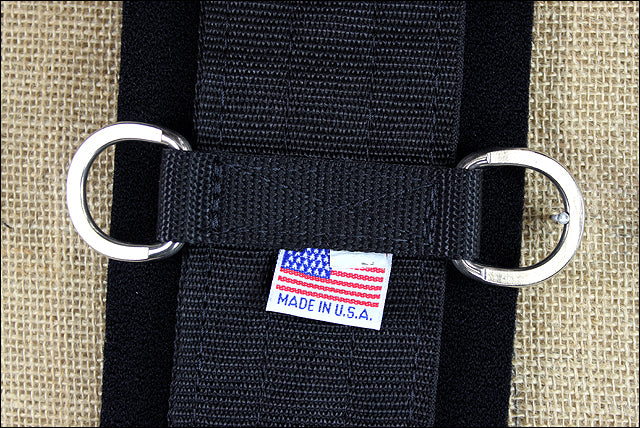 34 Inch Black Professional SMX Western Horse Cinch with Stainless Steel Roller Buckle - Durable Equestrian Gear for Trail Riding & Rodeo Competitions