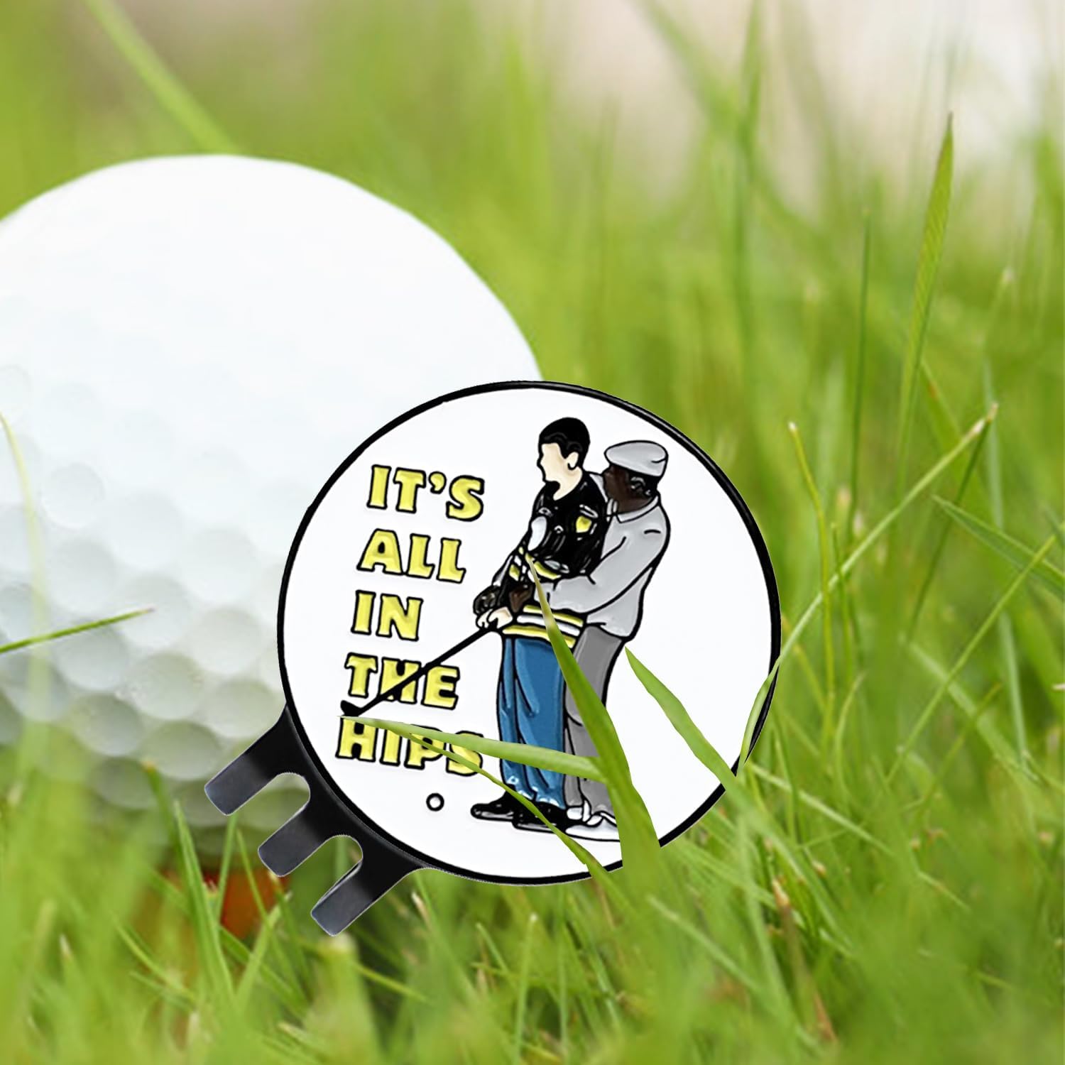 Funny Magnetic Golf Ball Marker Hat Clip - Golf Accessories for Men & Women - Perfect Gift for Golf Lovers, Dad & Retirement - Great for Golf Courses, Driving Range & Casual Wear