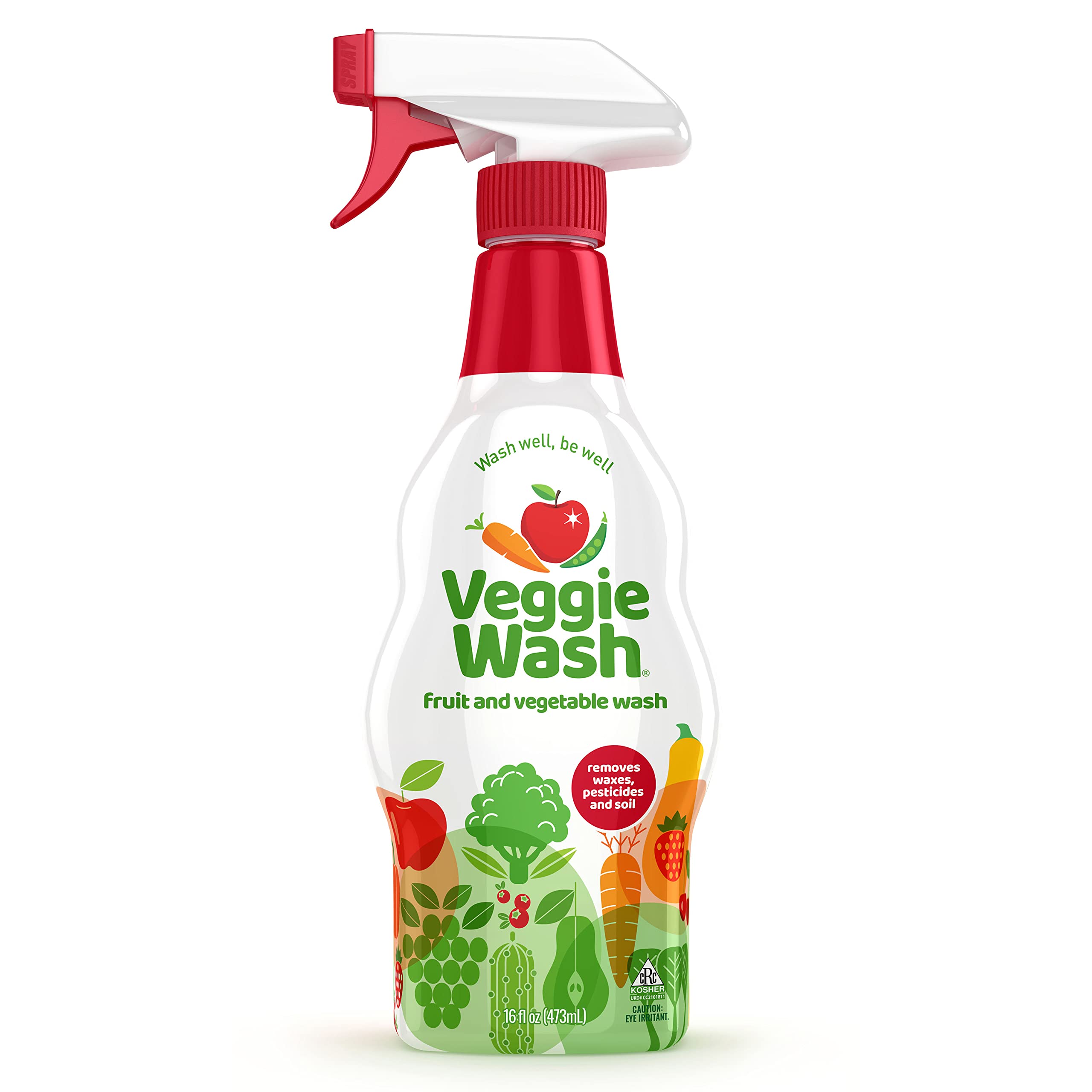 Organic Fruit & Vegetable Wash - 16 oz Natural Produce Cleaner for Fresh, Safe Fruits & Veggies | Perfect for Washing Berries, Leafy Greens & More | USDA Certified, Non-Toxic, Vegan-Friendly