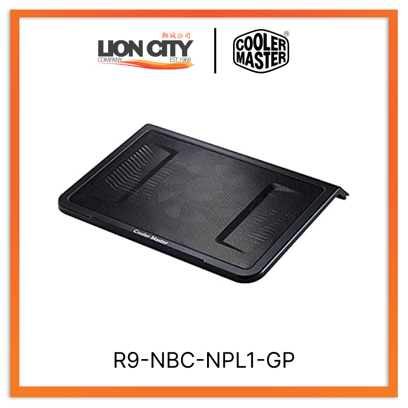 Cooler Master R9 NBC NPL1 GP CM Notepal L1 16cm Laptop Cooling Fan - Quiet USB-Powered Cooling Pad for Gaming & Office Use